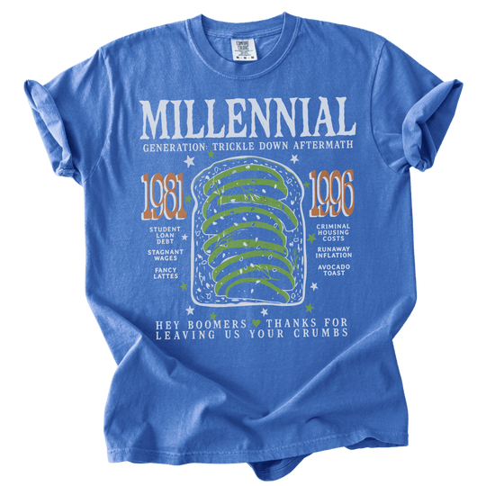 Millennial Generation: Trickle Down Aftermath Tee - The Rogue Petal Co. - T-Shirt