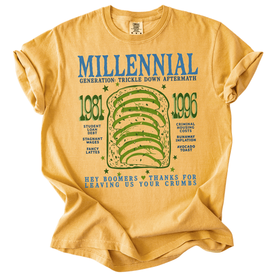 Millennial Generation: Trickle Down Aftermath Tee - The Rogue Petal Co. - T-Shirt