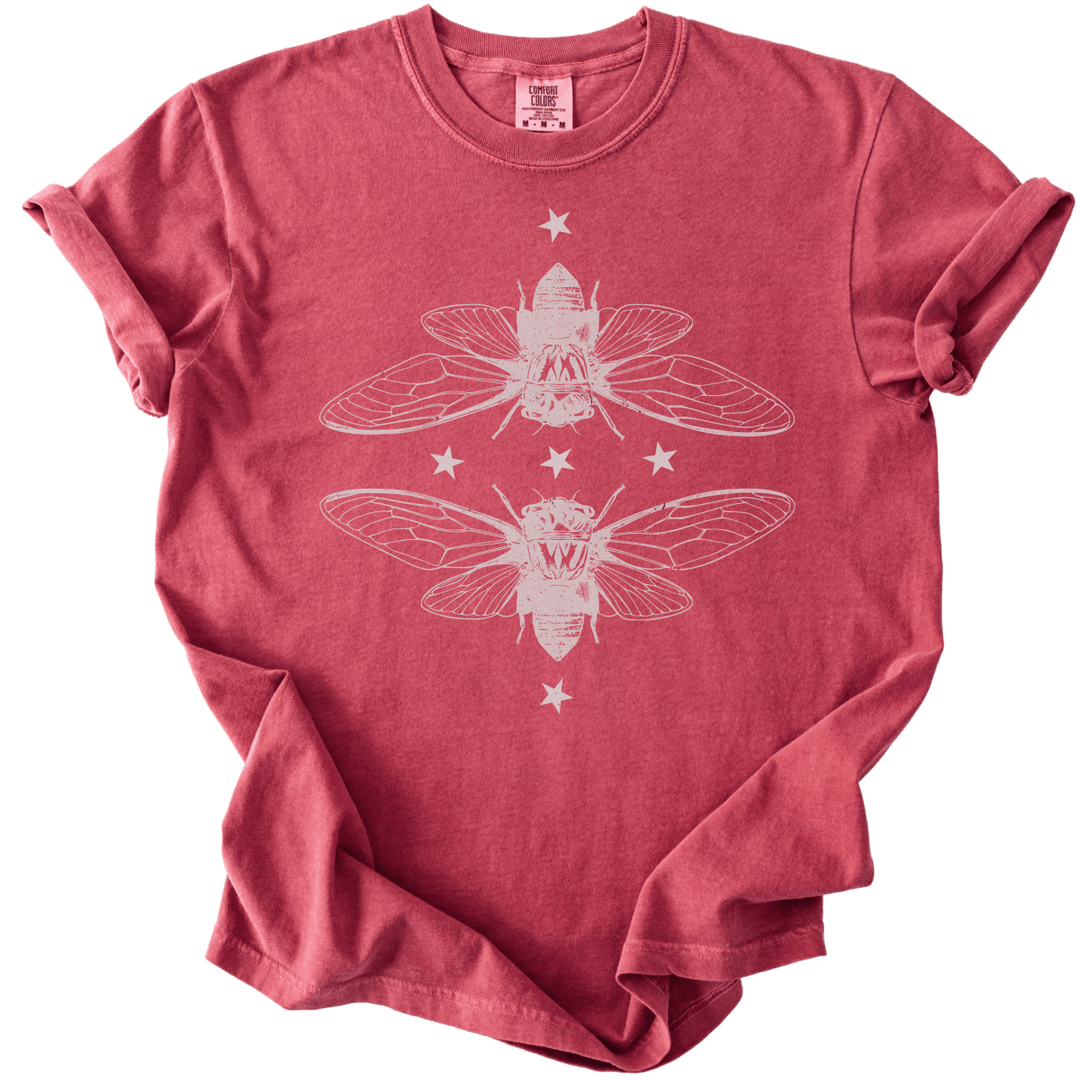 Mirrored Cicadas Tee - The Rogue Petal Co. - T-Shirt