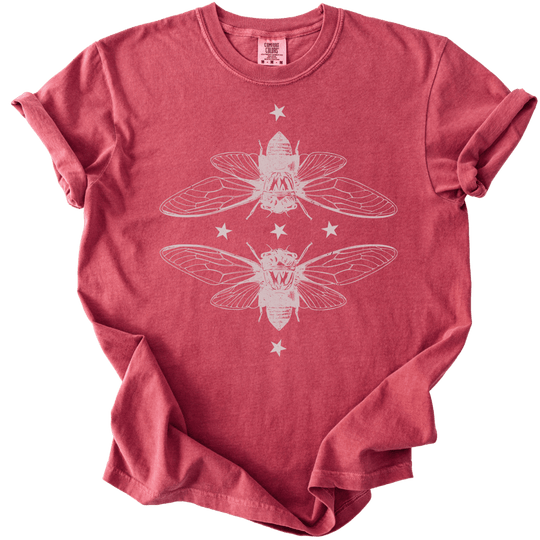 Mirrored Cicadas Tee - The Rogue Petal Co. - T-Shirt