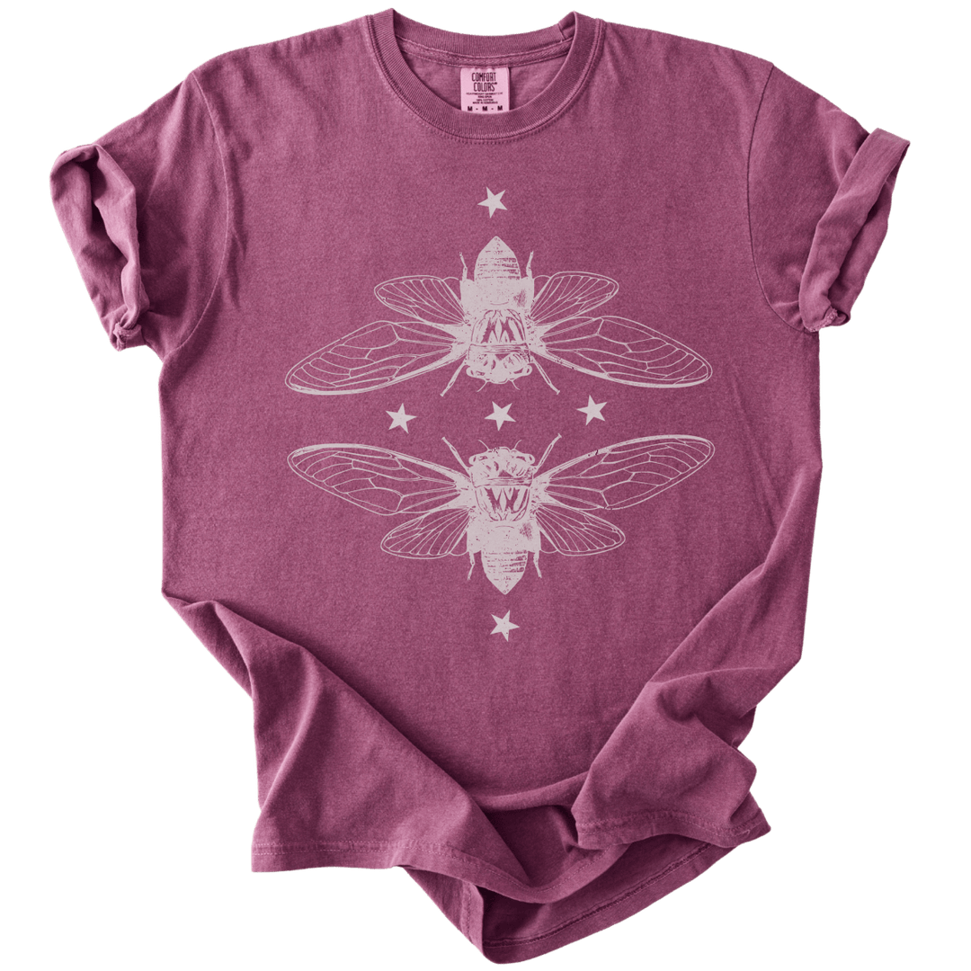 Mirrored Cicadas Tee - The Rogue Petal Co. - T-Shirt