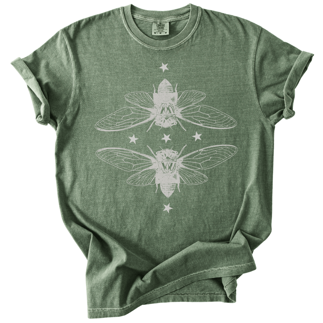 Mirrored Cicadas Tee - The Rogue Petal Co. - T-Shirt