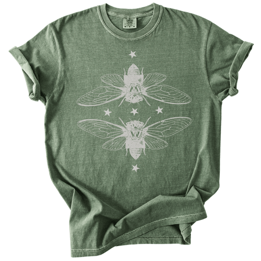 Mirrored Cicadas Tee - The Rogue Petal Co. - T-Shirt