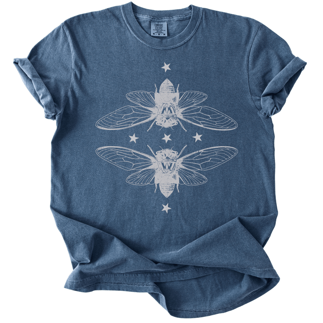 Mirrored Cicadas Tee - The Rogue Petal Co. - T-Shirt