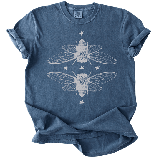 Mirrored Cicadas Tee - The Rogue Petal Co. - T-Shirt