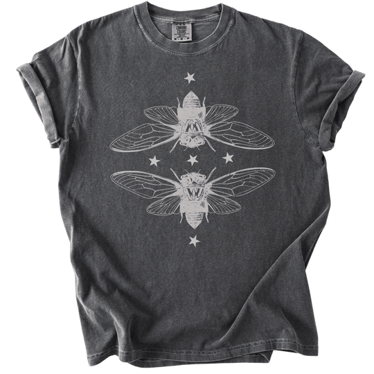 Mirrored Cicadas Tee - The Rogue Petal Co. - T-Shirt