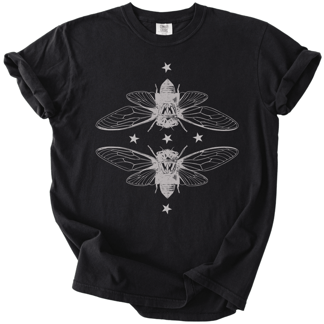 Mirrored Cicadas Tee - The Rogue Petal Co. - T-Shirt