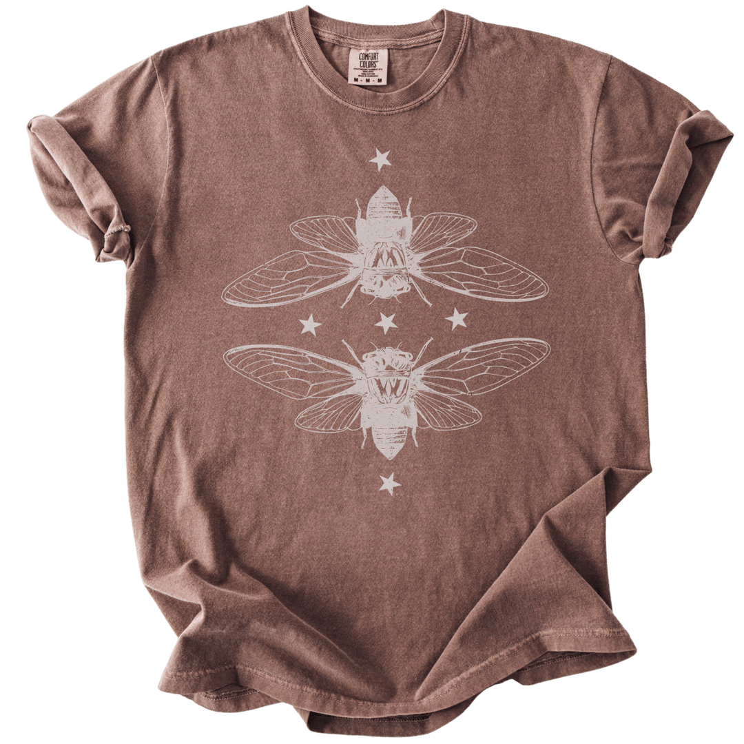 Mirrored Cicadas Tee - The Rogue Petal Co. - T-Shirt