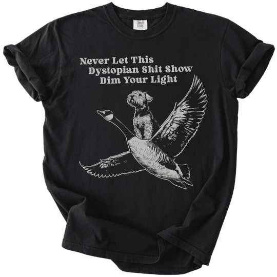 Never Let This Dystopian Shit Show Dim Your Light Tee - The Rogue Petal Co. - T-Shirt