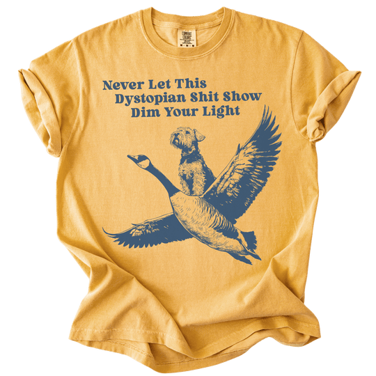 Never Let This Dystopian Shit Show Dim Your Light Tee - The Rogue Petal Co. - T-Shirt