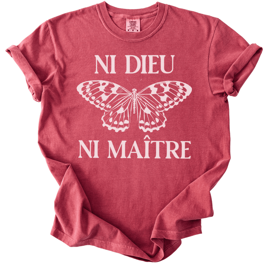 Ni Dieu Ni Maitre Butterfly Tee - The Rogue Petal Co. - T-Shirt
