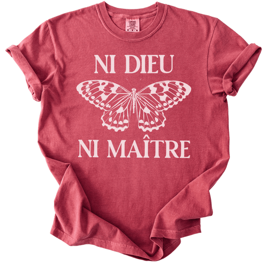 Ni Dieu Ni Maitre Butterfly Tee - The Rogue Petal Co. - T-Shirt