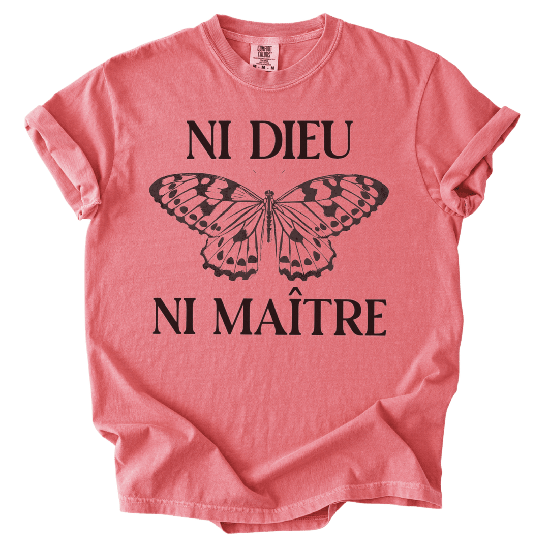 Ni Dieu Ni Maitre Butterfly Tee - The Rogue Petal Co. - T-Shirt