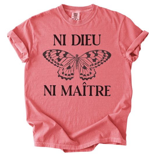 Ni Dieu Ni Maitre Butterfly Tee - The Rogue Petal Co. - T-Shirt