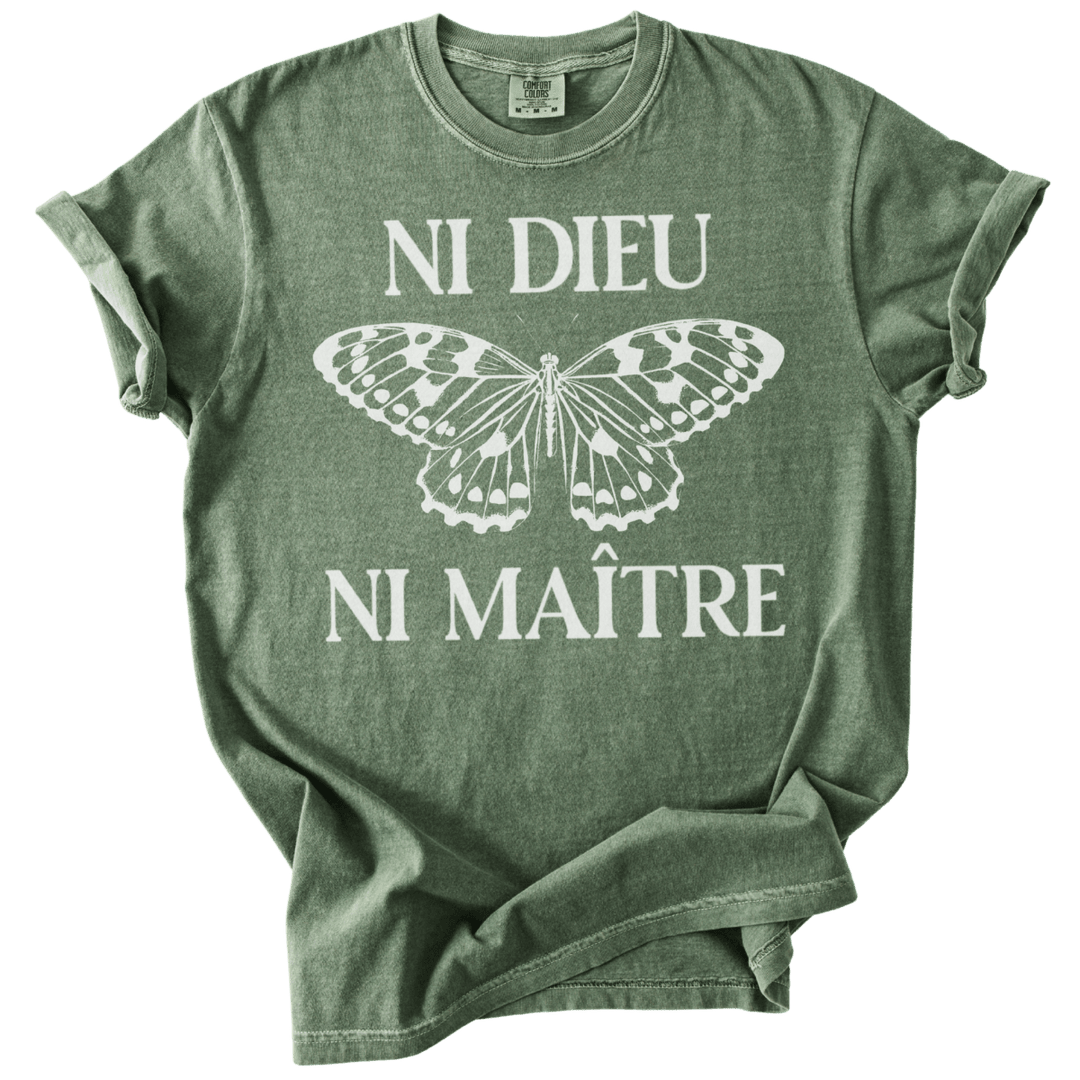 Ni Dieu Ni Maitre Butterfly Tee - The Rogue Petal Co. - T-Shirt