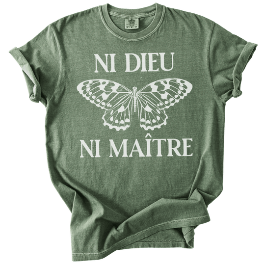 Ni Dieu Ni Maitre Butterfly Tee - The Rogue Petal Co. - T-Shirt