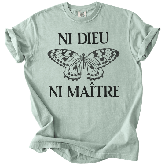 Ni Dieu Ni Maitre Butterfly Tee - The Rogue Petal Co. - T-Shirt