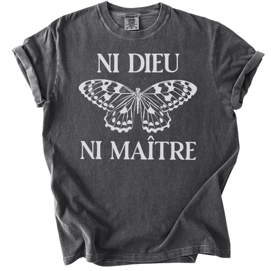 Ni Dieu Ni Maitre Butterfly Tee - The Rogue Petal Co. - T-Shirt