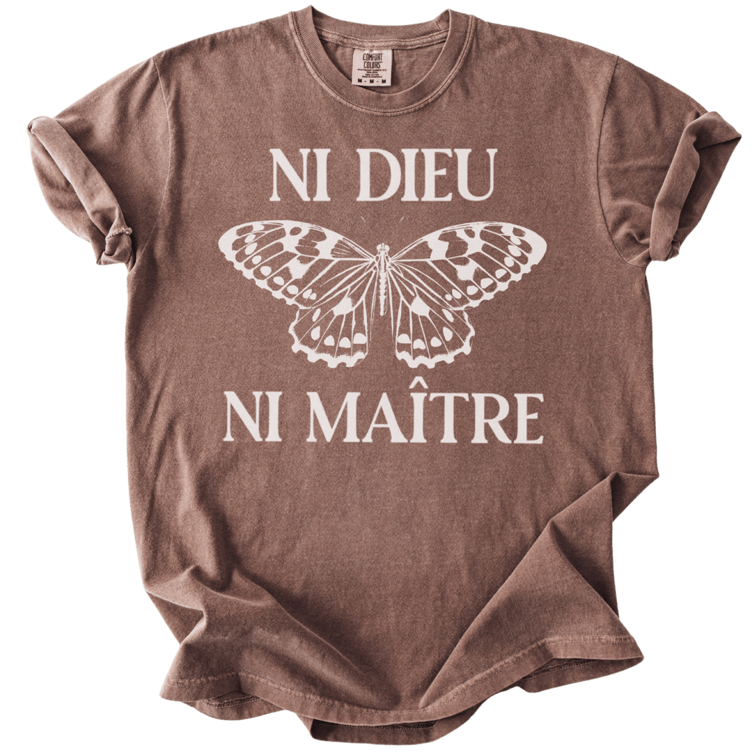 Ni Dieu Ni Maitre Butterfly Tee - The Rogue Petal Co. - T-Shirt