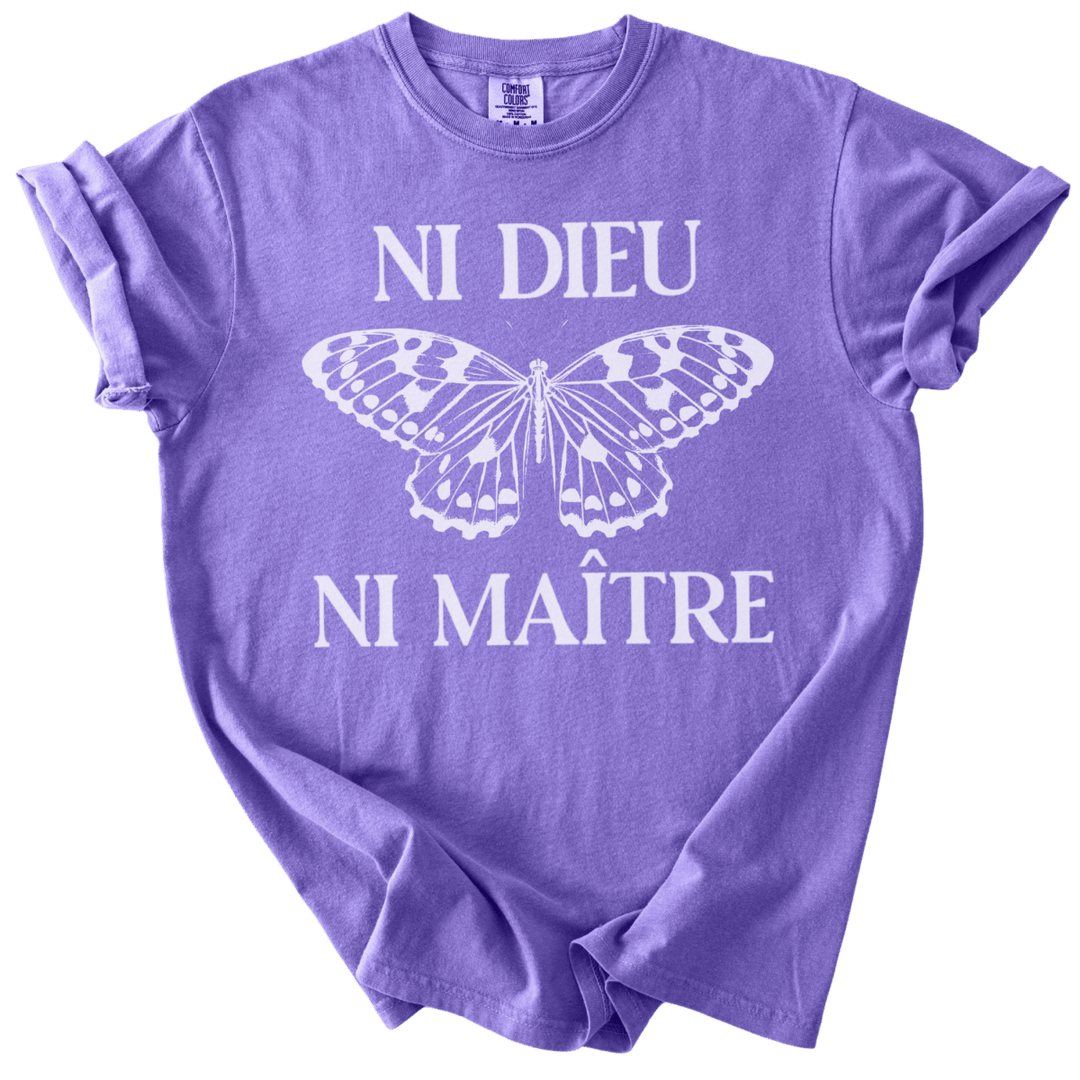 Ni Dieu Ni Maitre Butterfly Tee - The Rogue Petal Co. - T-Shirt