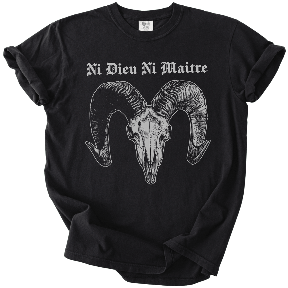 Ni Dieu Ni Maitre Ram Skull Tee - The Rogue Petal Co. - T-Shirt