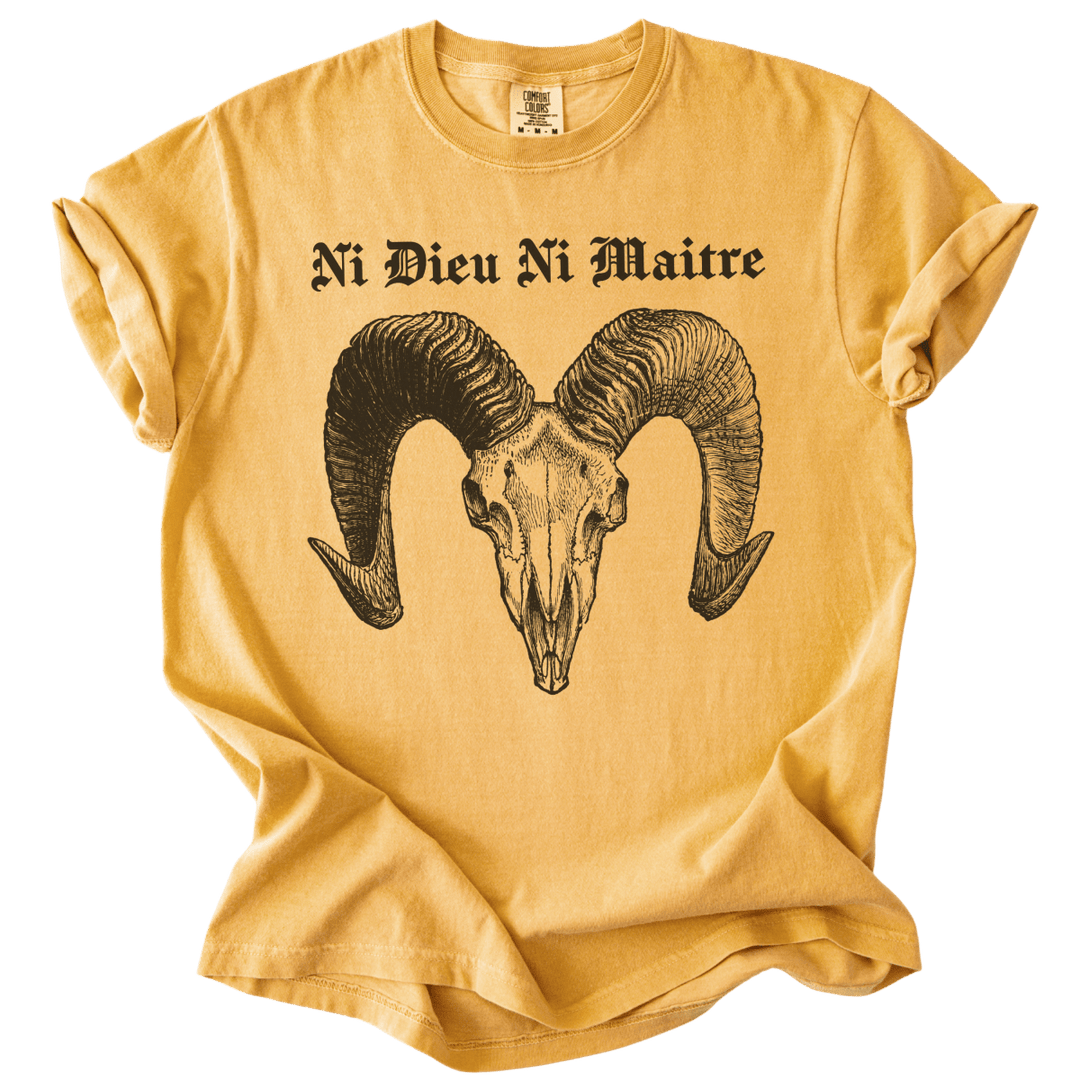 Ni Dieu Ni Maitre Ram Skull Tee - The Rogue Petal Co. - T-Shirt