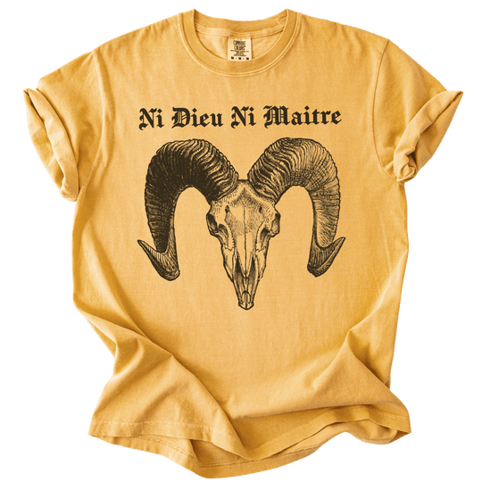 Ni Dieu Ni Maitre Ram Skull Tee - The Rogue Petal Co. - T-Shirt