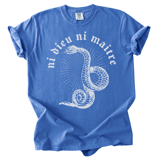 Ni Dieu Ni Maitre Snake Tee - The Rogue Petal Co. - T-Shirt