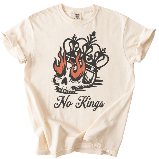 No Kings Skull Tee - The Rogue Petal Co. - T-Shirt