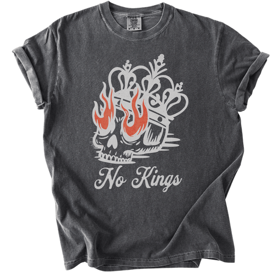 No Kings Skull Tee - The Rogue Petal Co. - T-Shirt
