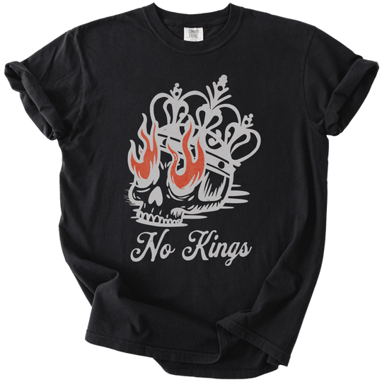No Kings Skull Tee - The Rogue Petal Co. - T-Shirt