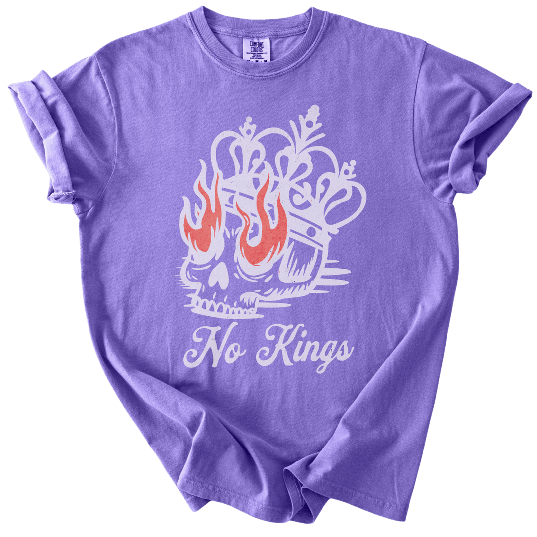 No Kings Skull Tee - The Rogue Petal Co. - T-Shirt