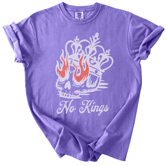 No Kings Skull Tee - The Rogue Petal Co. - T-Shirt