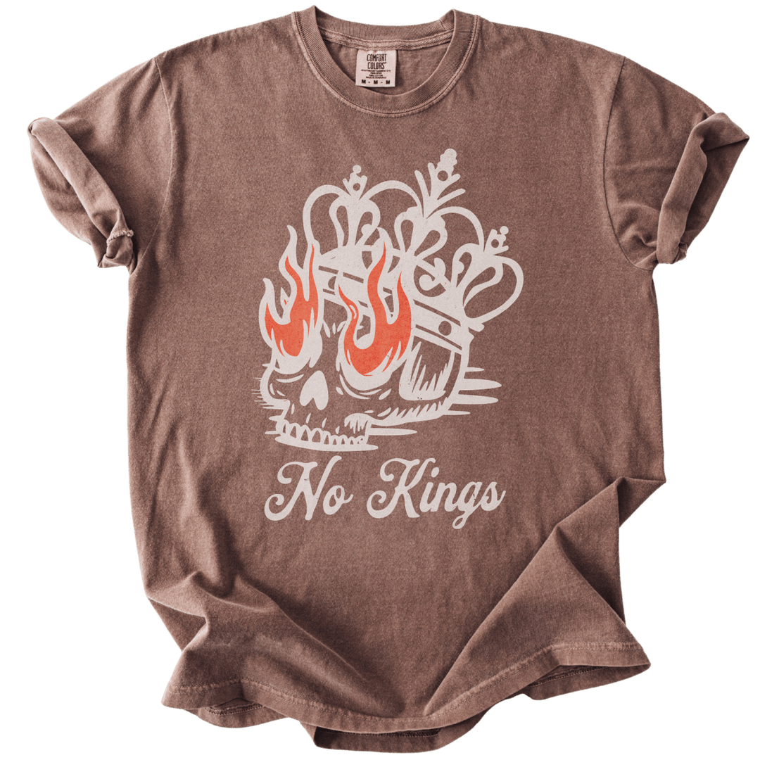 No Kings Skull Tee - The Rogue Petal Co. - T-Shirt