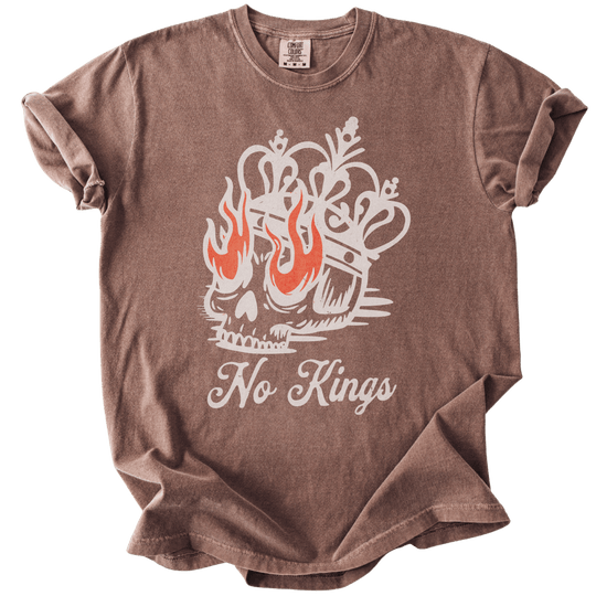 No Kings Skull Tee - The Rogue Petal Co. - T-Shirt