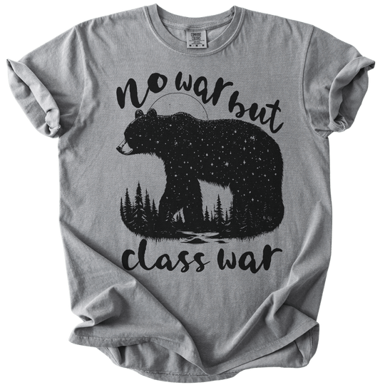 No War But Class War Celestial Bear Tee - The Rogue Petal Co. - T-Shirt