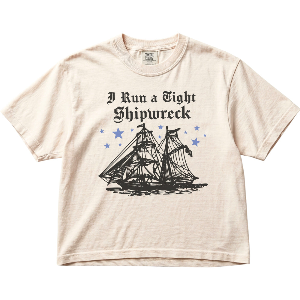 I Run a Tight Shipwreck Women's Cropped Boxy