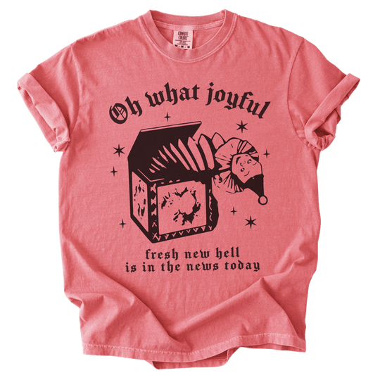 Oh What Joyful Fresh New Hell News Tee - The Rogue Petal Co. - T-Shirt