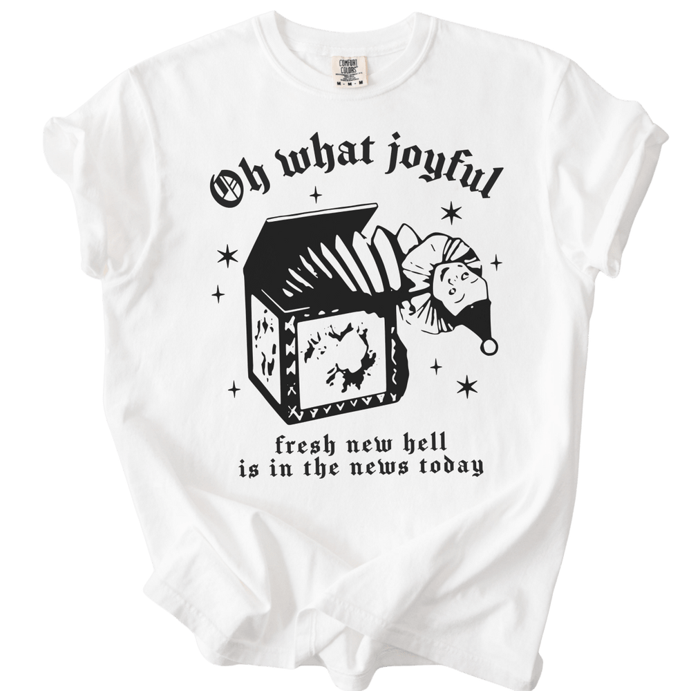 Oh What Joyful Fresh New Hell News Tee - The Rogue Petal Co. - T-Shirt