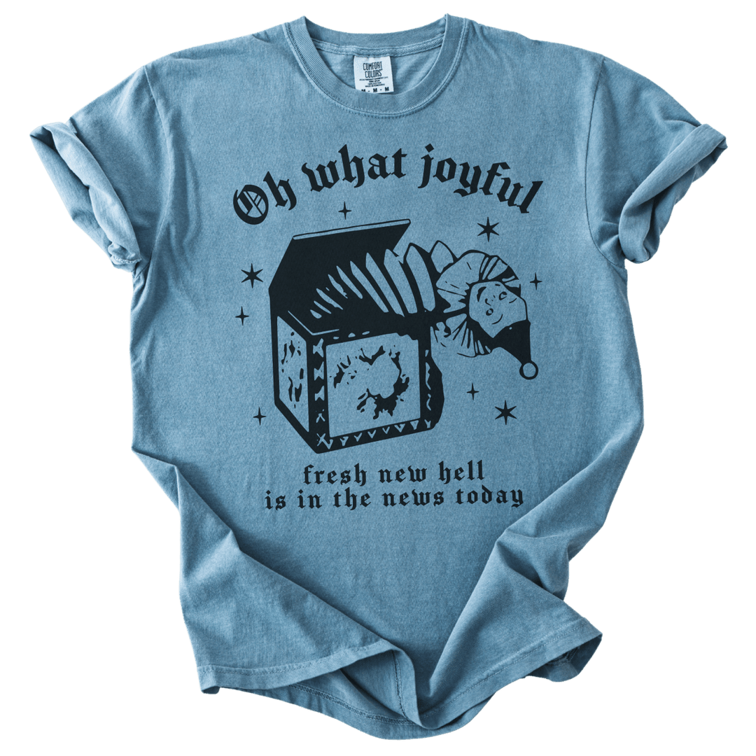 Oh What Joyful Fresh New Hell News Tee - The Rogue Petal Co. - T-Shirt