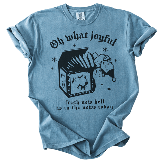 Oh What Joyful Fresh New Hell News Tee - The Rogue Petal Co. - T-Shirt