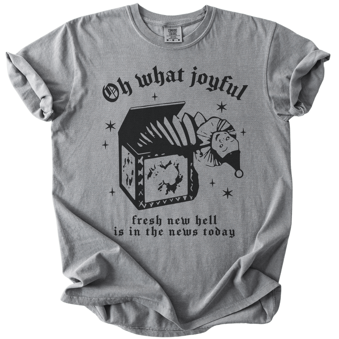 Oh What Joyful Fresh New Hell News Tee - The Rogue Petal Co. - T-Shirt