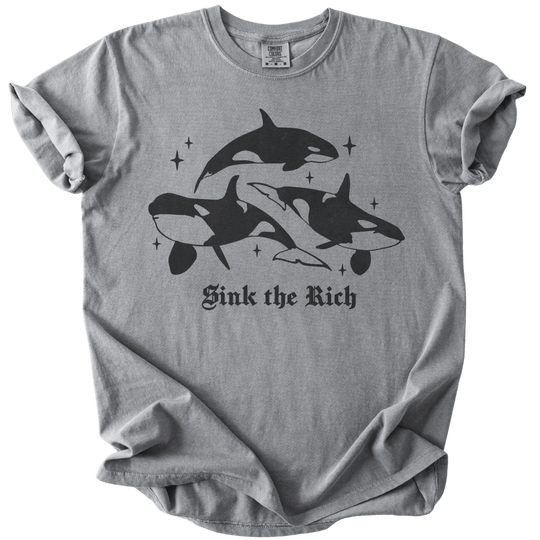 Orca Sink The Rich Tee - The Rogue Petal Co. - T-Shirt