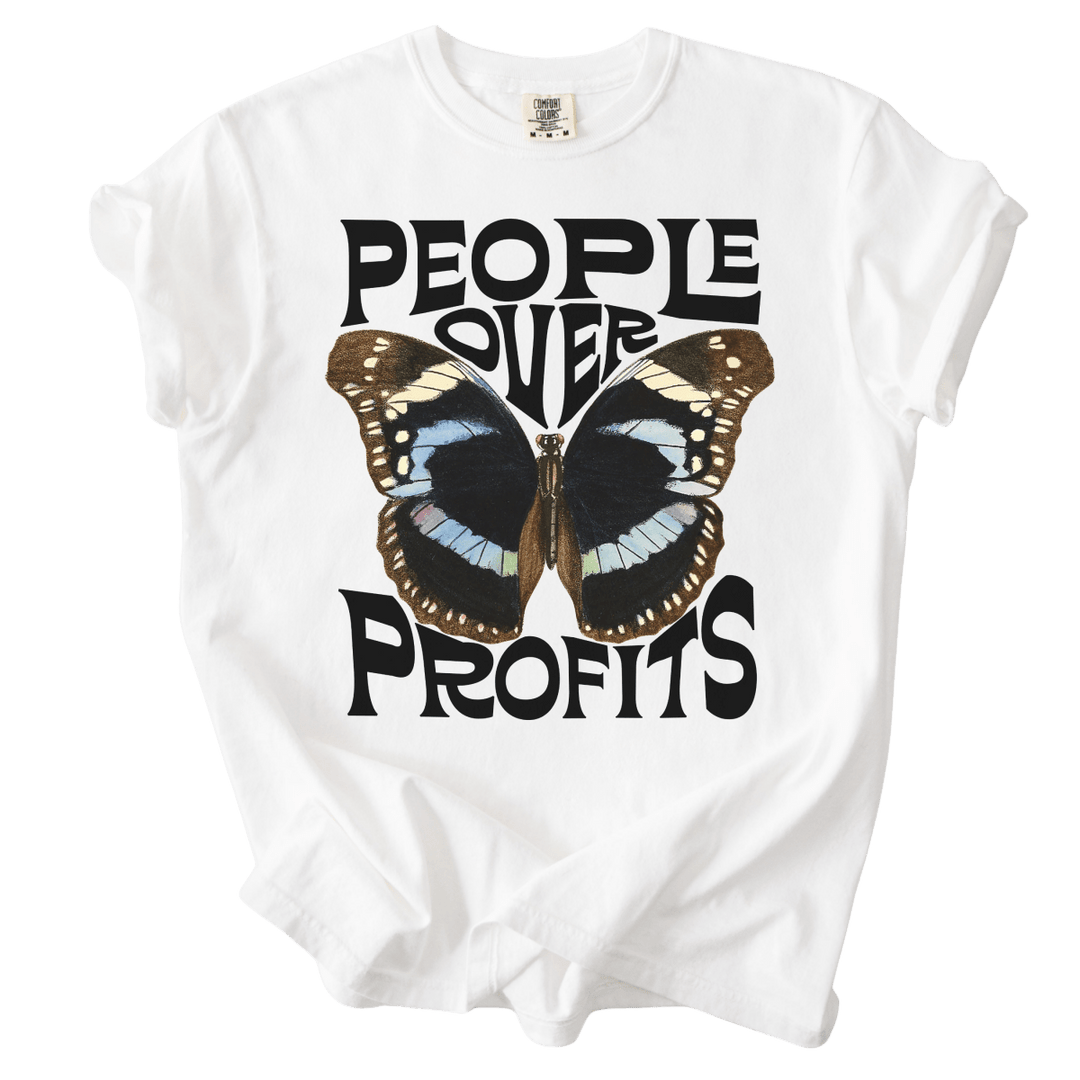People Over Profits Butterfly Tee - The Rogue Petal Co. - T-Shirt