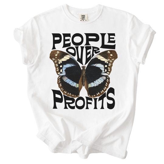 People Over Profits Butterfly Tee - The Rogue Petal Co. - T-Shirt