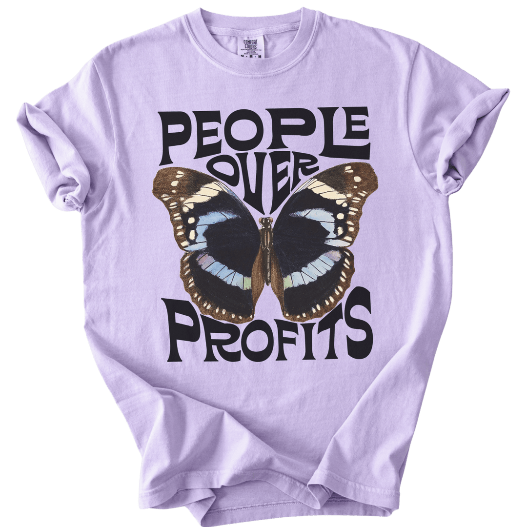 People Over Profits Butterfly Tee - The Rogue Petal Co. - T-Shirt