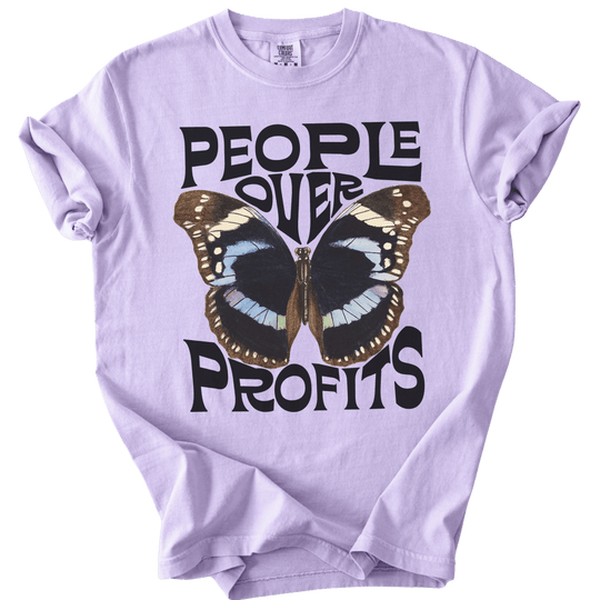 People Over Profits Butterfly Tee - The Rogue Petal Co. - T-Shirt