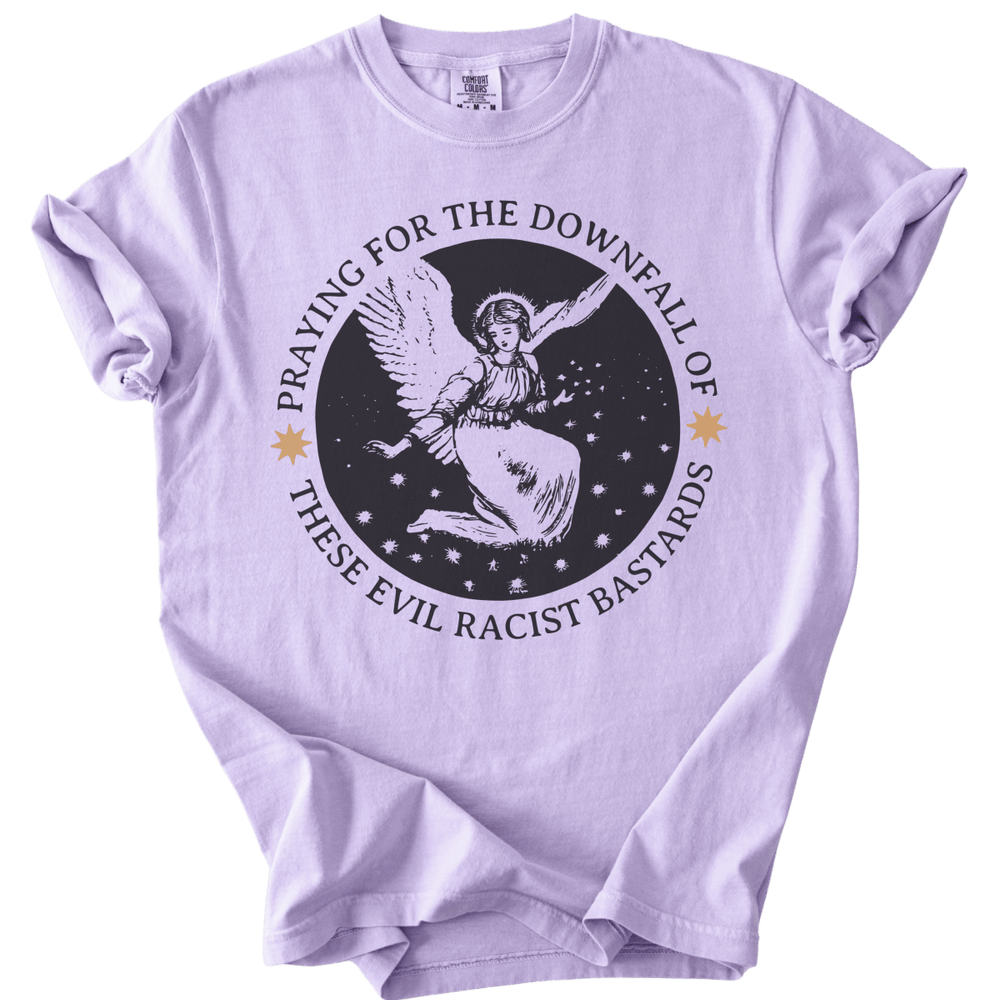 Praying for The Downfall Angel Tee - The Rogue Petal Co. - T-Shirt