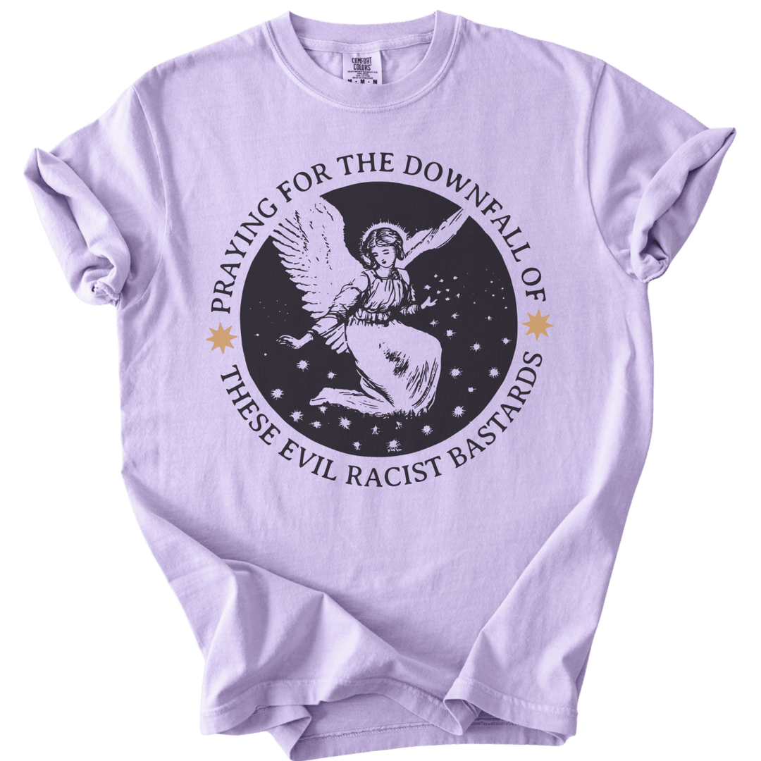 Praying for The Downfall Angel Tee - The Rogue Petal Co. - T-Shirt