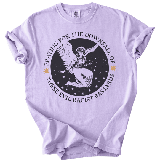 Praying for The Downfall Angel Tee - The Rogue Petal Co. - T-Shirt